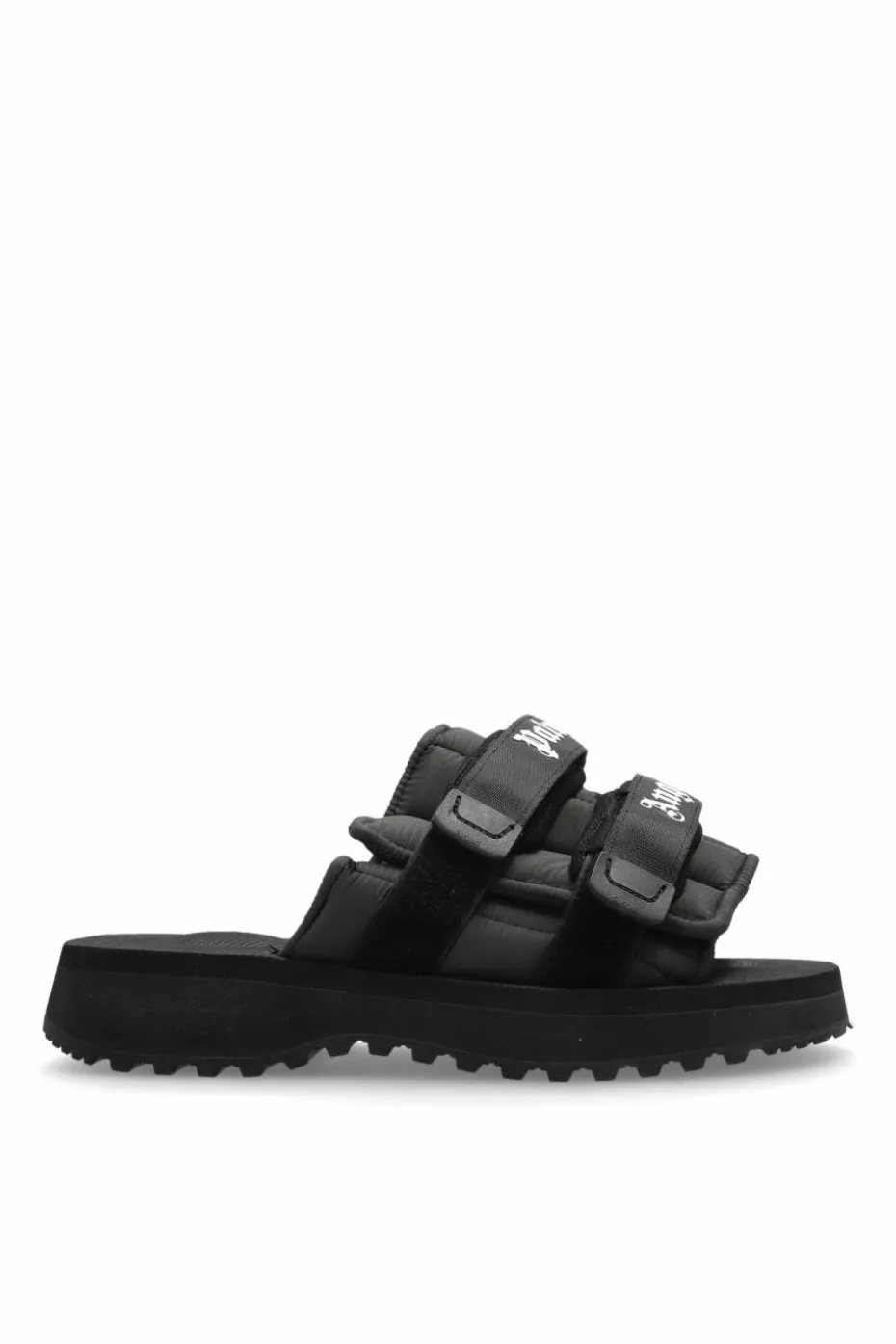 Palm Angels BLACK Slides with logo