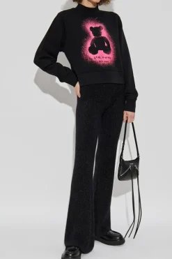 Palm Angels BLACK Sweatshirt with print