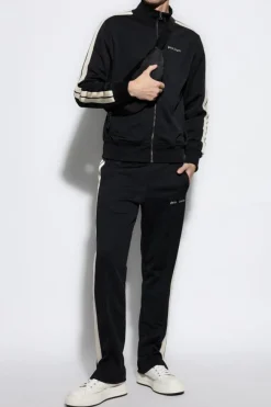Palm Angels BLACK Sweatshirt with logo