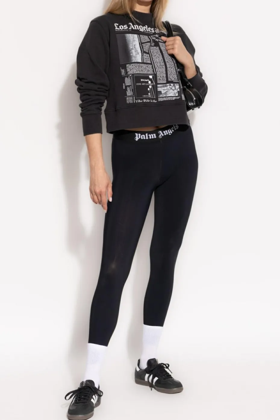 Palm Angels BLACK Sweatshirt with print