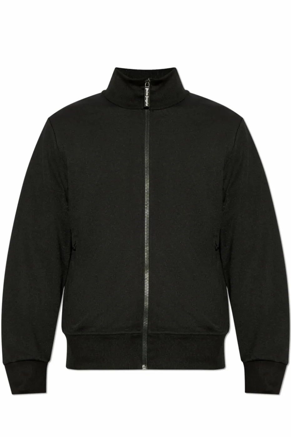 Palm Angels BLACK Sweatshirt with stand-up collar