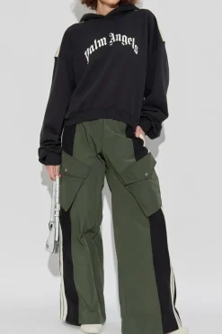 Palm Angels BLACK Sweatshirt with logo