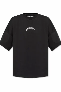 Palm Angels BLACK T-shirt with logo