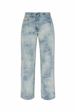 Palm Angels BLUE Jeans with straight legs