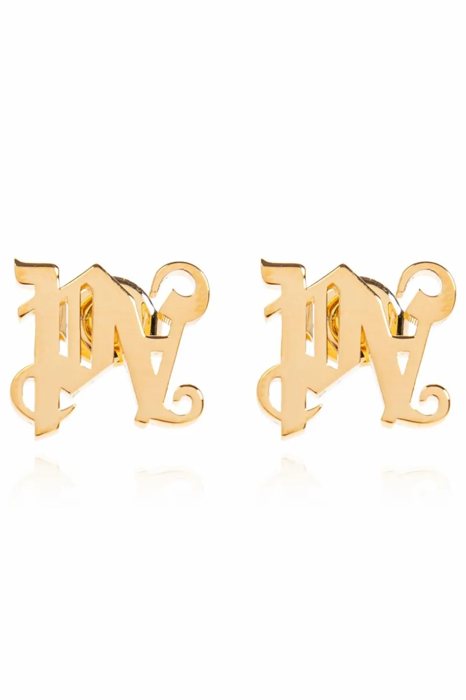 Palm Angels GOLD Earrings with logo