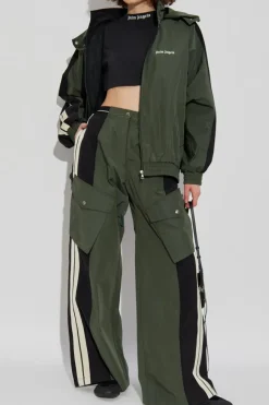 Palm Angels GREEN Trousers with pockets