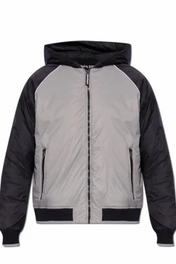 Palm Angels GREY Hooded jacket