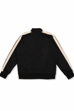 Palm Angels Kids BLACK Logo-printed sweatshirt