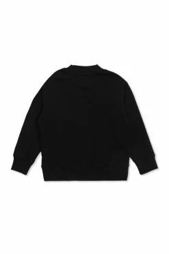 Palm Angels Kids BLACK Sweatshirt with printed logo