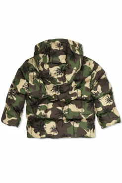 Palm Angels Kids GREEN Insulated jacket