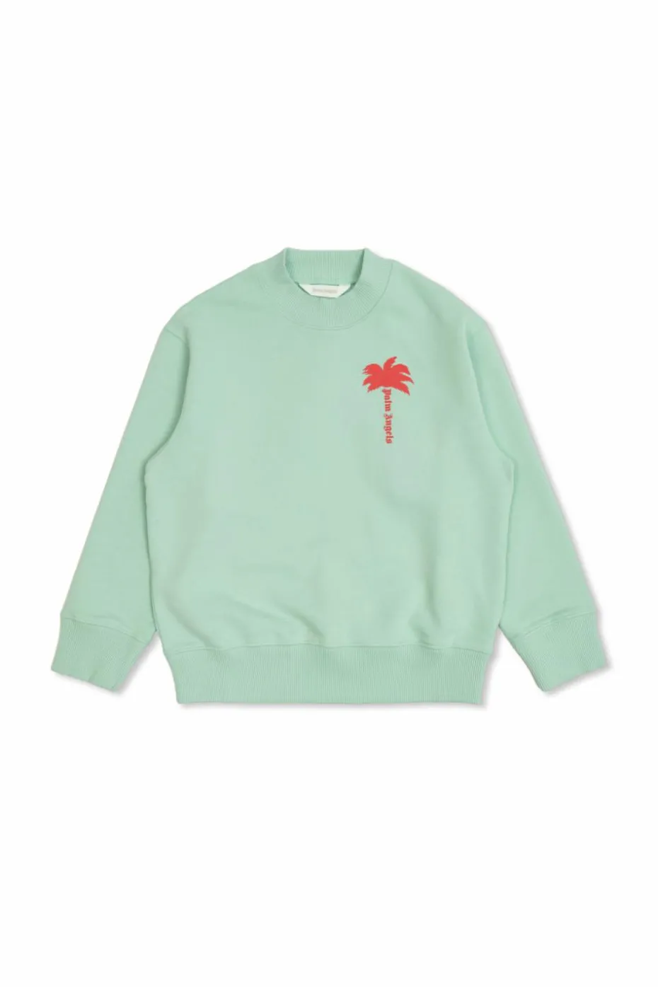 Palm Angels Kids GREEN Sweatshirt with logo