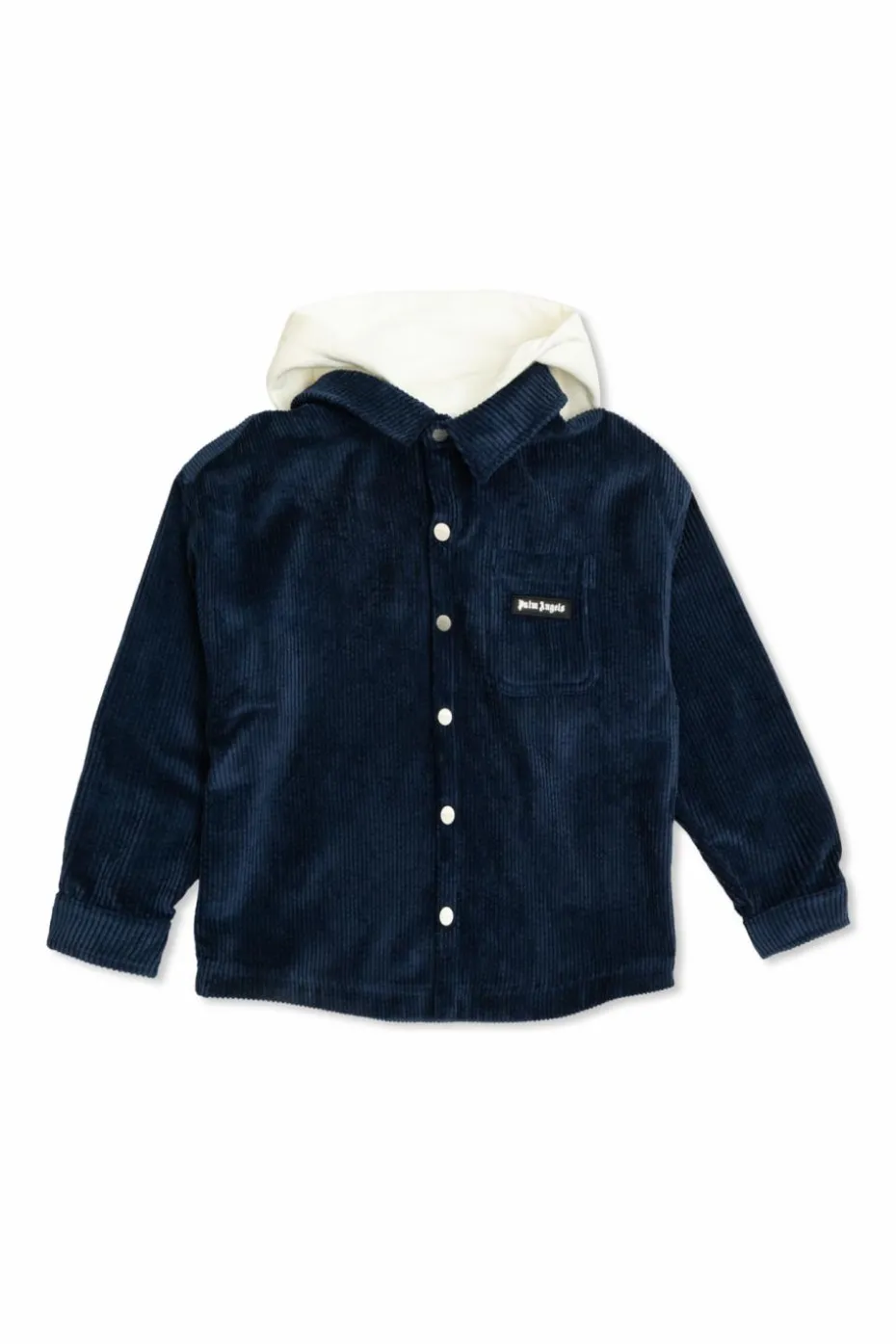 Palm Angels Kids NAVY BLUE Ribbed jacket