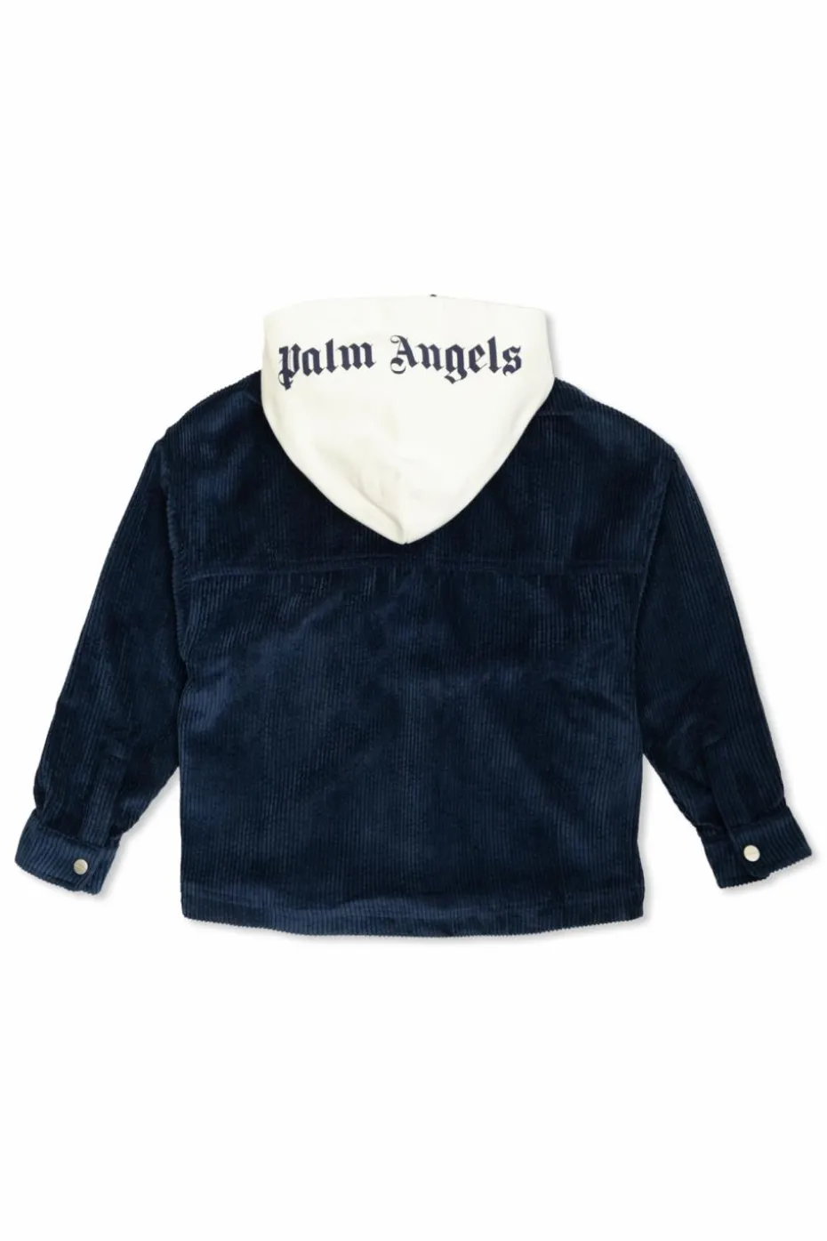 Palm Angels Kids NAVY BLUE Ribbed jacket