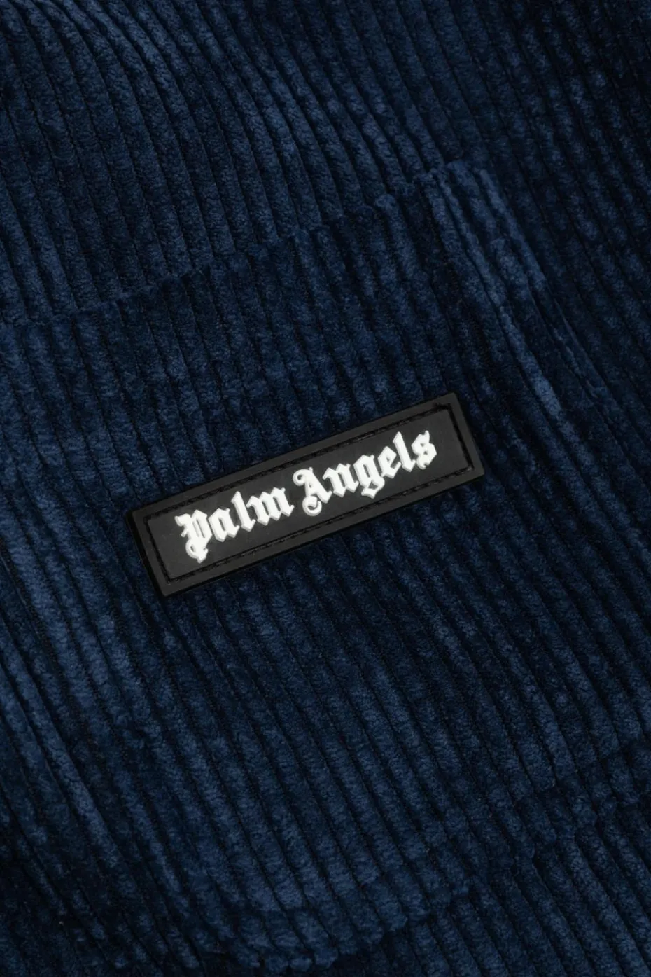 Palm Angels Kids NAVY BLUE Ribbed jacket