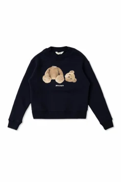 Palm Angels Kids NAVY BLUE Printed sweatshirt