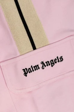 Palm Angels Kids PINK Pants with logo