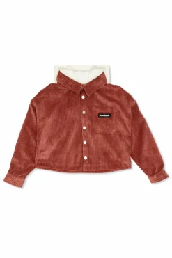 Palm Angels Kids PINK Ribbed jacket