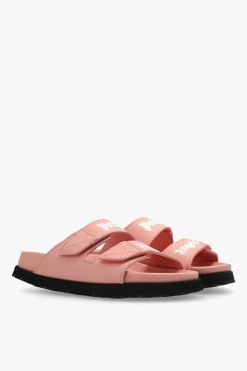 Palm Angels Kids PINK Slides with logo