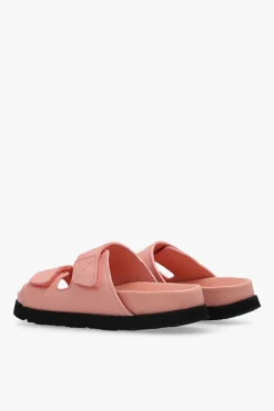 Palm Angels Kids PINK Slides with logo