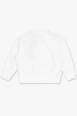 Palm Angels Kids WHITE Sweatshirt with teddy bear