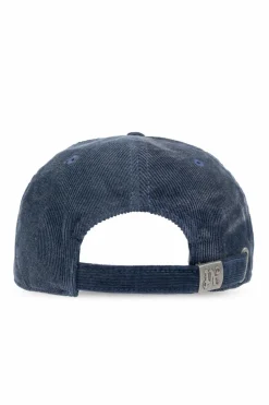 Palm Angels NAVY BLUE Corduroy cap