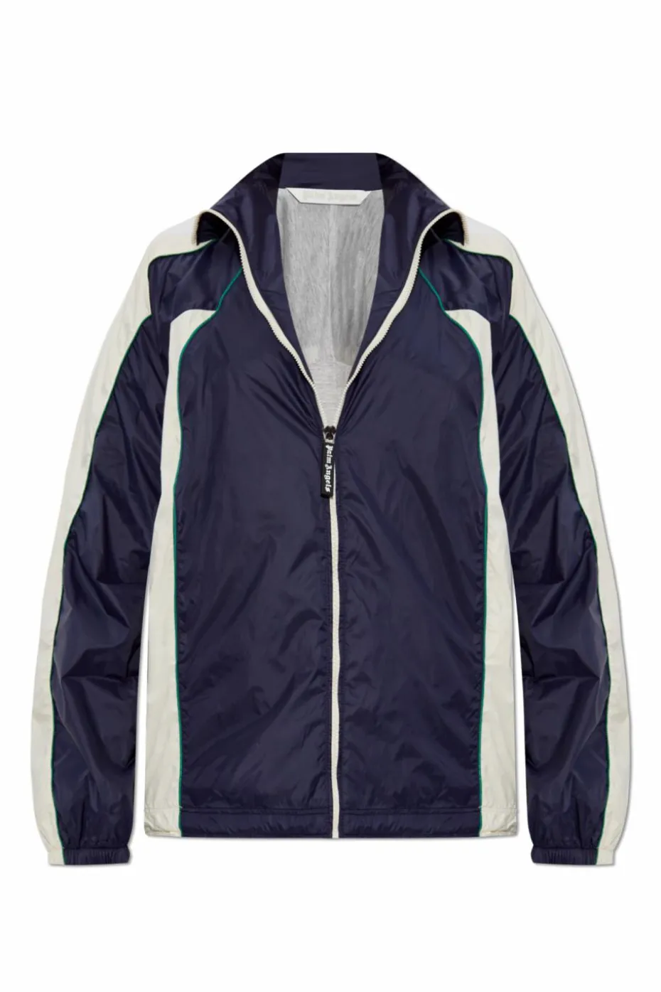 Palm Angels NAVY BLUE Lightweight jacket with printed logo