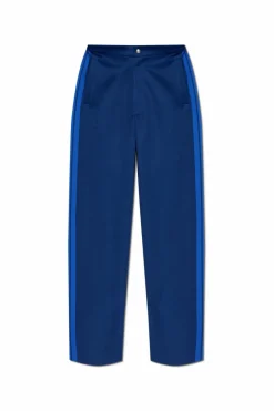 Palm Angels NAVY BLUE Pants with logo