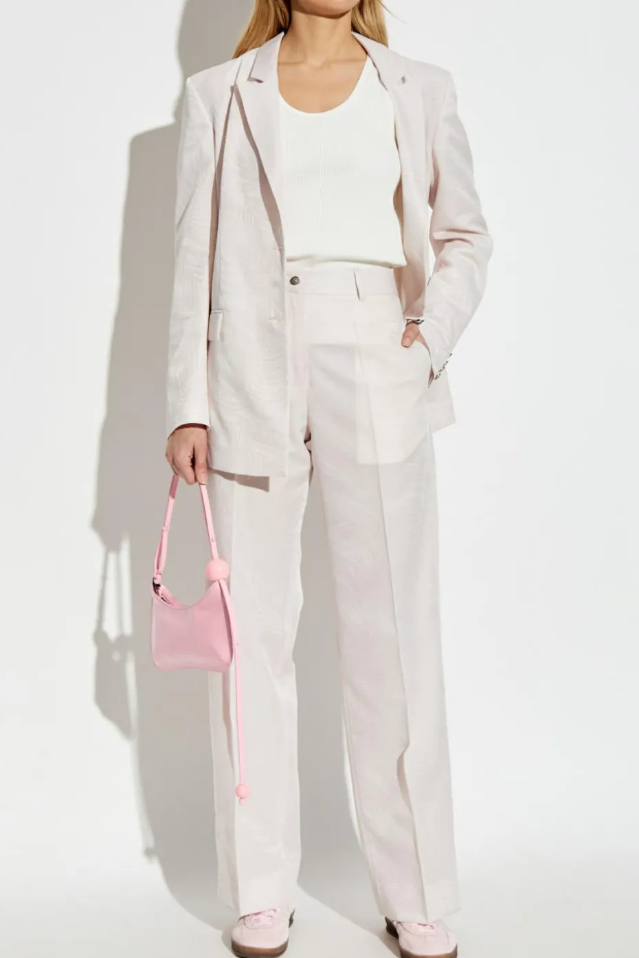 Palm Angels PINK Floral pattern pants