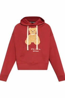 Palm Angels RED Sweatshirt with logo