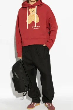 Palm Angels RED Sweatshirt with logo