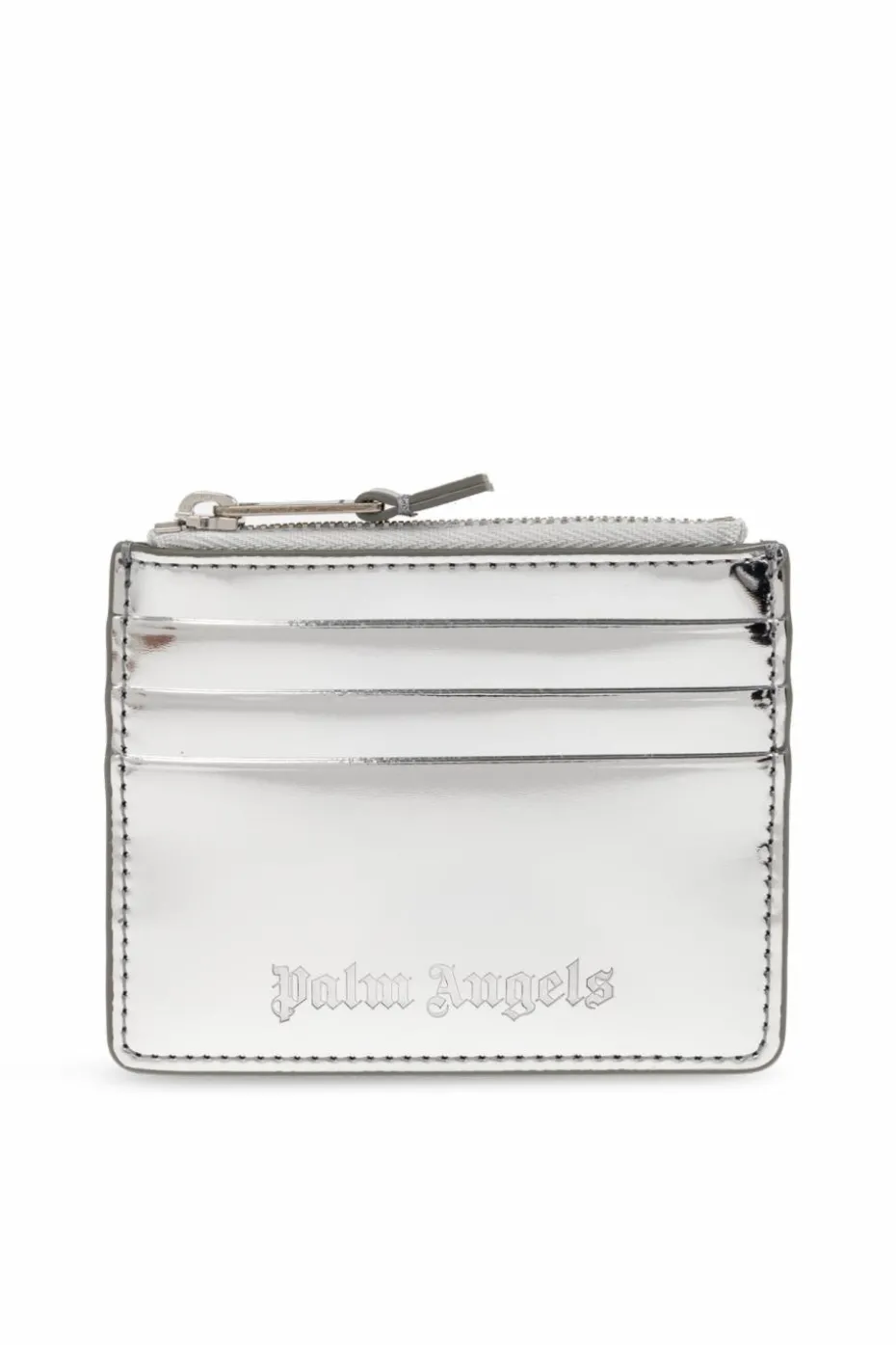 Palm Angels SILVER Card holder made of eco leather