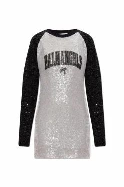 Palm Angels SILVER Sequin dress