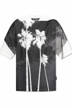 Palm Angels WHITE T-shirt with print