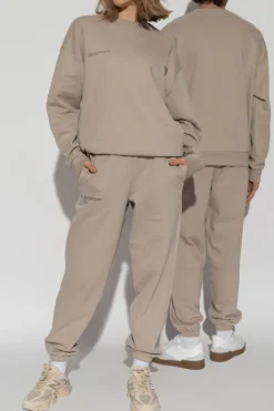 Pangaia beige Sweatshirt with logo