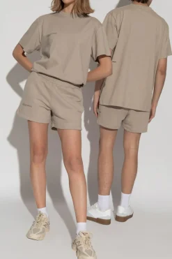 Pangaia beige T-shirt with logo