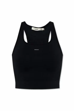Pangaia BLACK Compression top with logo