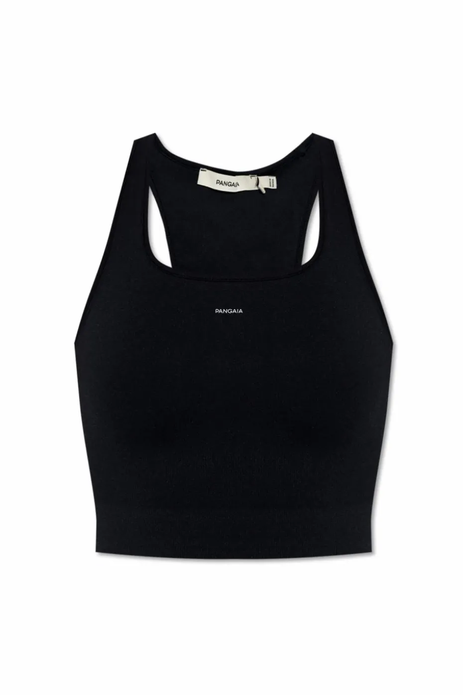 Pangaia BLACK Compression top with logo