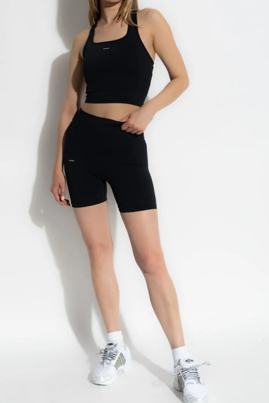 Pangaia BLACK Logo shorts