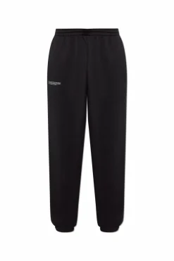 Pangaia BLACK Sweatpants with logo