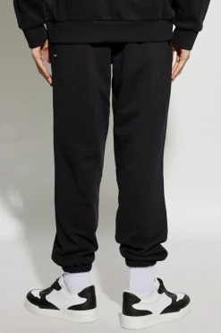 Pangaia BLACK Sweatpants with logo