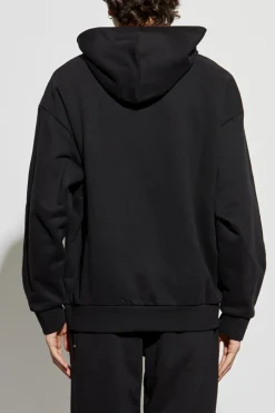 Pangaia BLACK Sweatshirt with logo