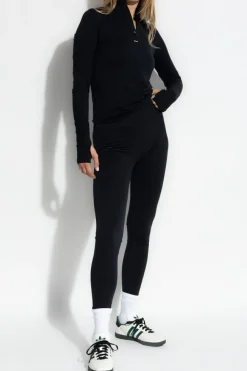 Pangaia BLACK Sweatshirt with logo