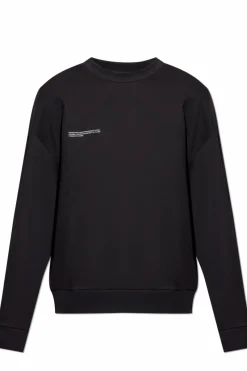 Pangaia BLACK Sweatshirt with logo