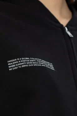 Pangaia BLACK Sweatshirt with logo