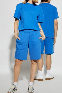 Pangaia BLUE T-shirt with logo