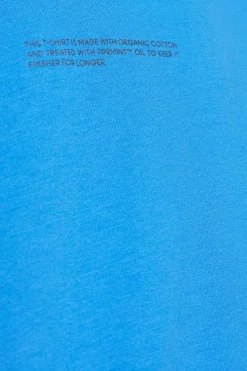 Pangaia BLUE T-shirt with logo