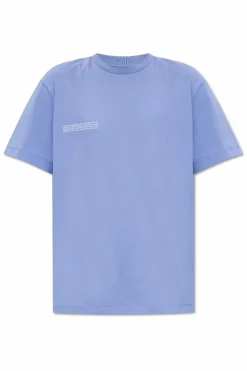 Pangaia BLUE T-shirt with logo
