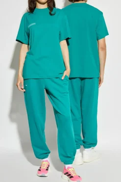 Pangaia GREEN T-shirt with logo