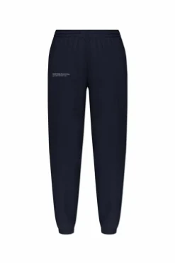 Pangaia NAVY BLUE Sweatpants with logo
