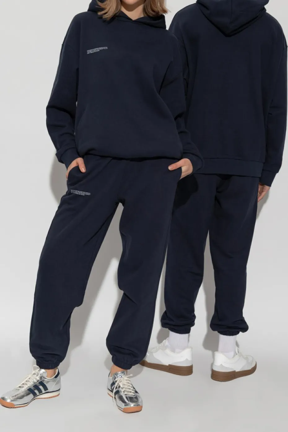 Pangaia NAVY BLUE Sweatpants with logo